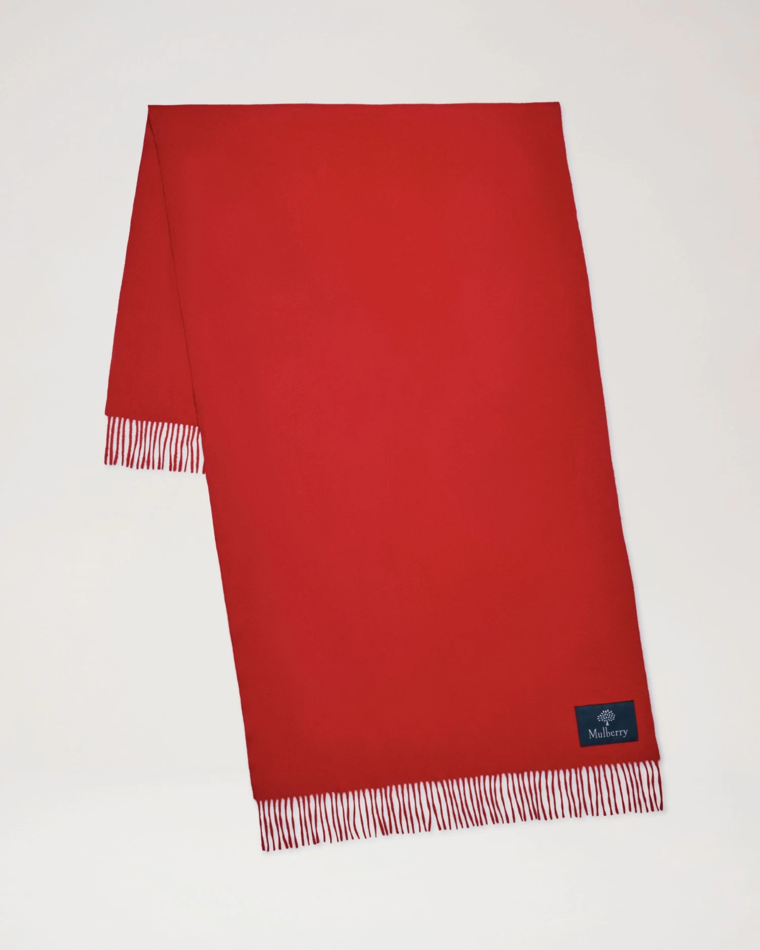 Solid Merino Wool Scarf Lancaster Red 3 Solid Merino Wool Scarf Lancaster Red