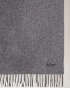 Small Merino Wool Scarf Grey Melange 7 Small Merino Wool Scarf Grey Melange -Fashion Bag Store G VS4240 947C601 P