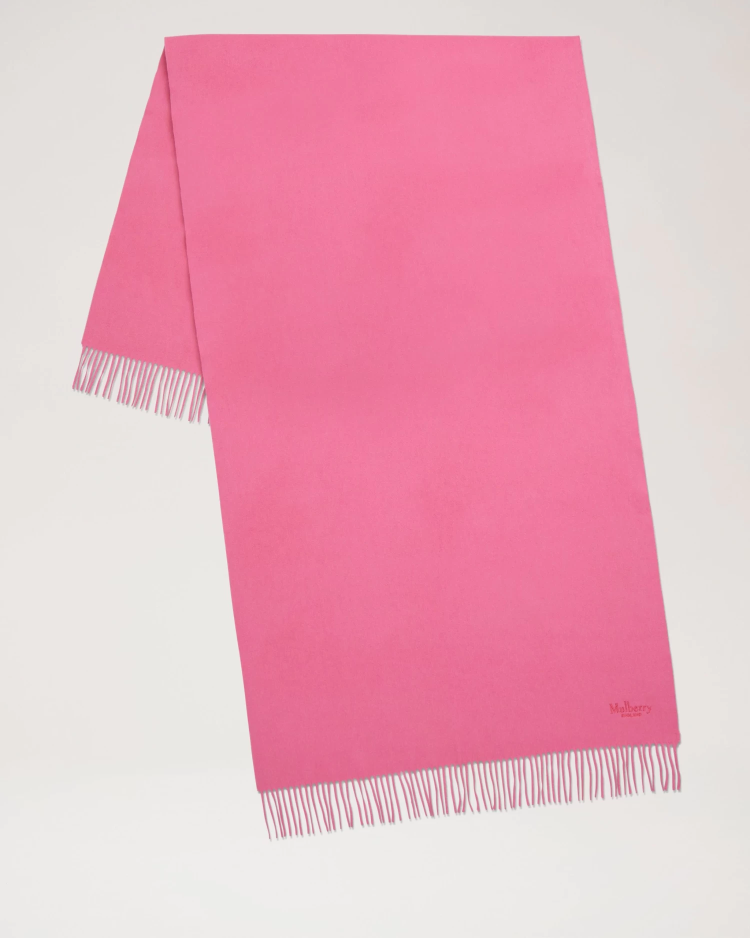 Solid Merino Wool Scarf Geranium Pink 3 Solid Merino Wool Scarf Geranium Pink