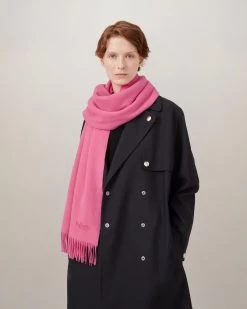 Solid Merino Wool Scarf Geranium Pink 10 Solid Merino Wool Scarf Geranium Pink -Fashion Bag Store G VS4240 947J946 6