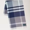 Large Check Merino Wool Scarf Charcoal 2 Large Check Merino Wool Scarf Charcoal -Fashion Bag Store G VS4295 873C110