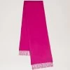 Small Solid Merino Wool Scarf Mulberry Pink 2 Small Solid Merino Wool Scarf Mulberry Pink -Fashion Bag Store G VS4318 946J191
