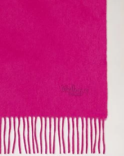 Small Solid Merino Wool Scarf Mulberry Pink 9 Small Solid Merino Wool Scarf Mulberry Pink -Fashion Bag Store G VS4318 946J191 P