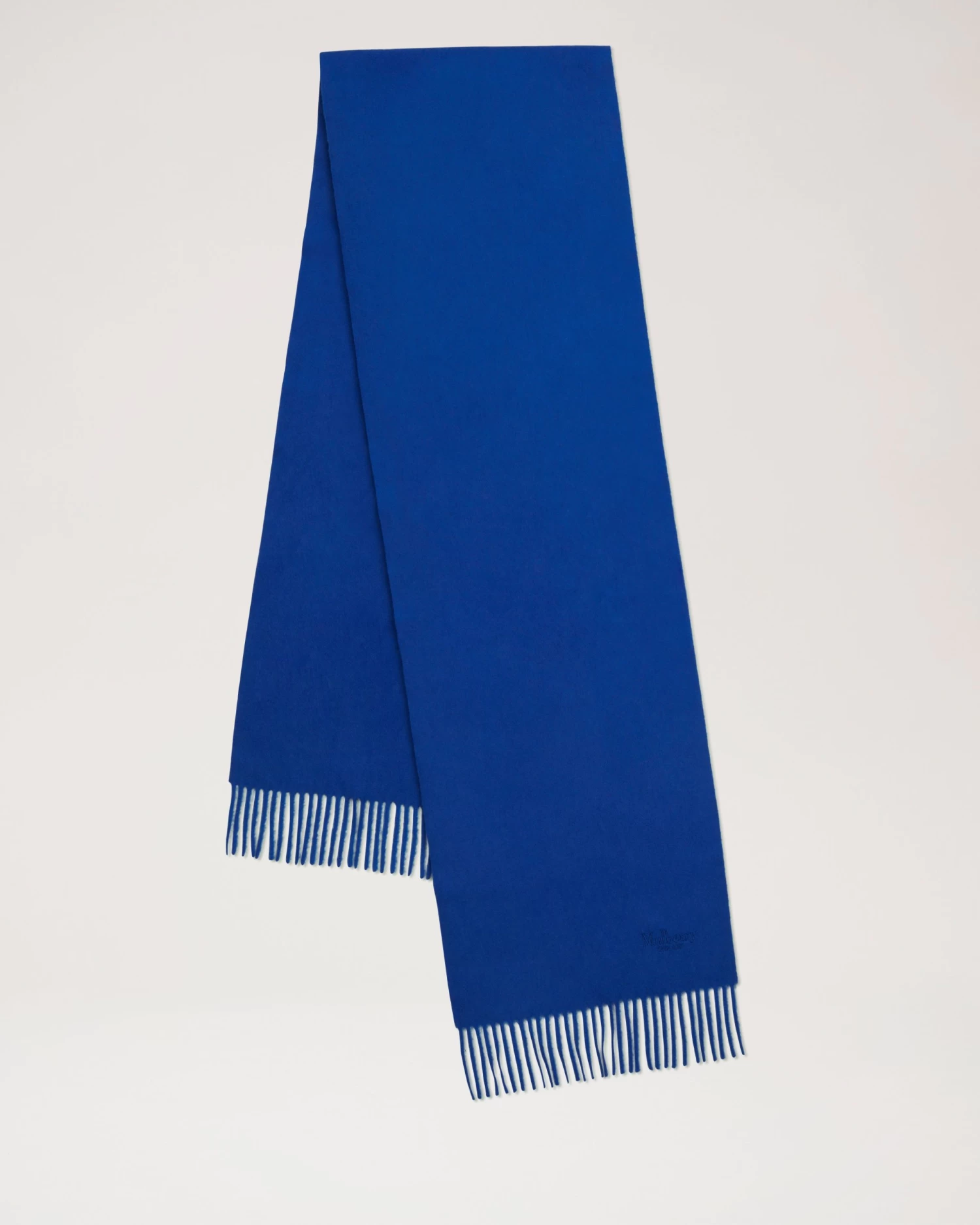 Small Solid Merino Wool Scarf Pigment Blue 3 Small Solid Merino Wool Scarf Pigment Blue