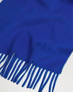 Small Solid Merino Wool Scarf Pigment Blue 8 Small Solid Merino Wool Scarf Pigment Blue -Fashion Bag Store G VS4318 946U801 3