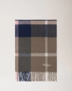 Small Check Lambswool Scarf Sorbet Pink