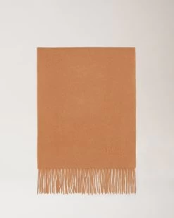 Cashmere Scarf Dark Camel
