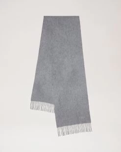 Cashmere Scarf Light Grey Melange