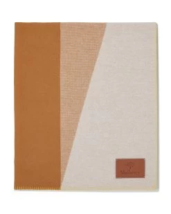Colour Block Blanket Teak & Cream -Fashion Bag Store G VS4648 769F183 3