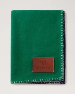 Colour Block Blanket Lawn Green & Midnight