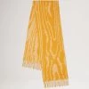 Cashmere Blend Moire Scarf Double Yellow -Fashion Bag Store G VS4680 829P677