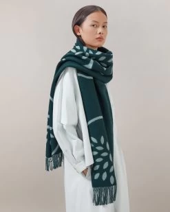 Mulberry Tree Merino Wool Scarf Mulberry Green & Acrylic Green -Fashion Bag Store G VS4683 832Q720 5
