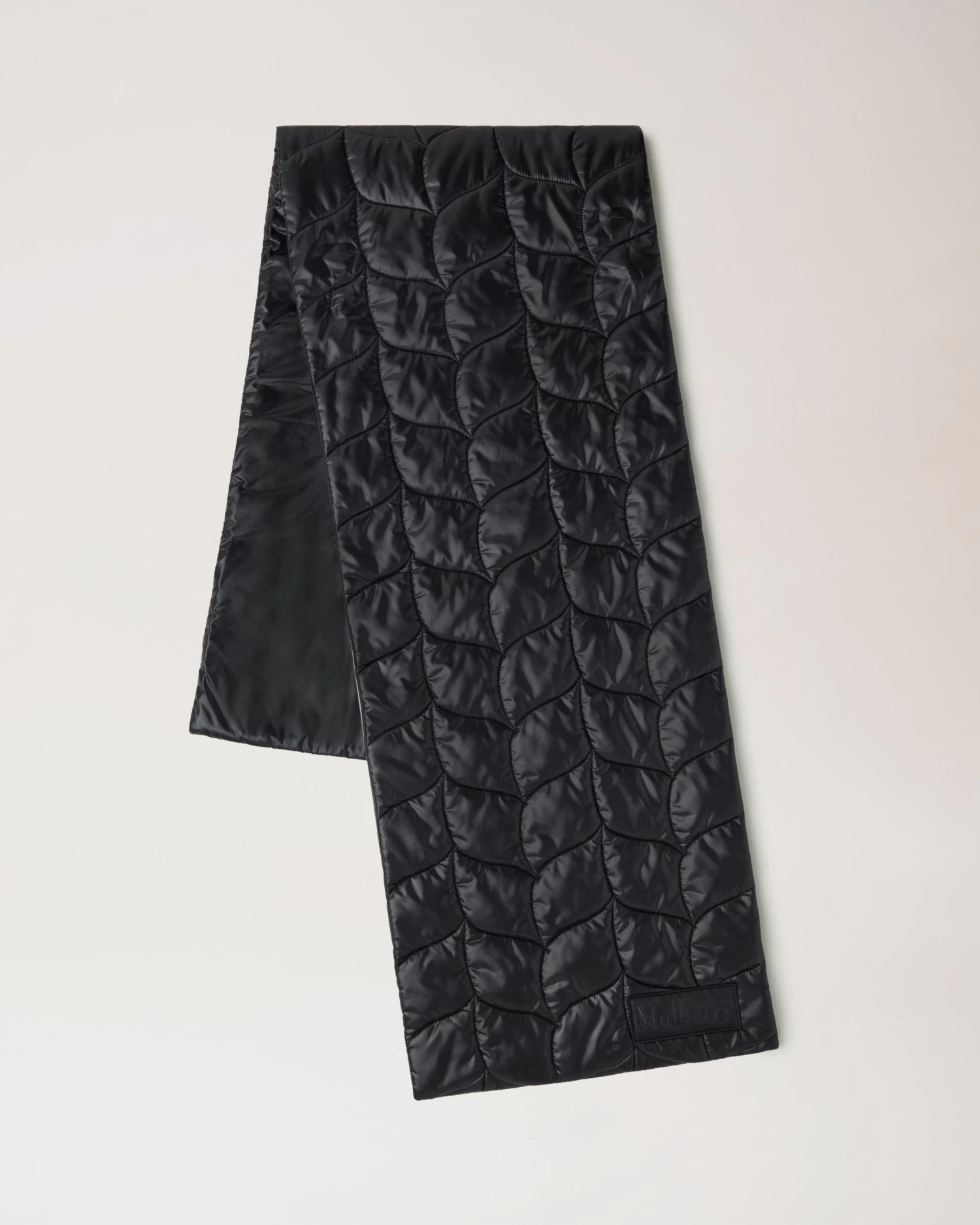Softie Quilted Nylon Scarf Black 3 Softie Quilted Nylon Scarf Black