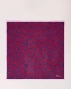 Distorted Rose Wool Square Pigment Blue & Lancaster Red
