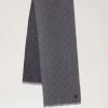 Mulberry Tree Jacquard Rectangular Scarf Charcoal -Fashion Bag Store G VS4730 898C110