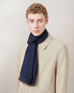 Mulberry Tree Jacquard Rectangular Scarf Midnight -Fashion Bag Store G VS4730 898U135 4