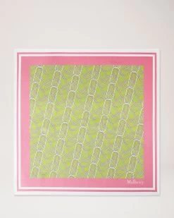 Softie Chain Square Acid Grn-Geranm Pink