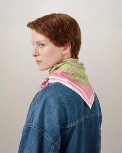 Softie Chain Square Acid Grn-Geranm Pink -Fashion Bag Store G VS4744 916R572 6