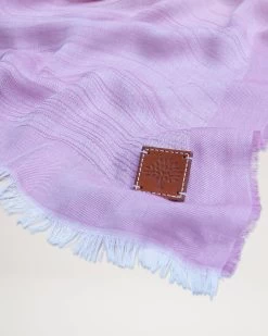 Wave Jacquard Rectangular Scarf Geran Pink-Ambr Orng 8 Wave Jacquard Rectangular Scarf Geran Pink-Ambr Orng -Fashion Bag Store G VS4746 895Z379 3