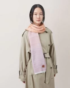 Wave Jacquard Rectangular Scarf Geran Pink-Ambr Orng 9 Wave Jacquard Rectangular Scarf Geran Pink-Ambr Orng -Fashion Bag Store G VS4746 895Z379 4