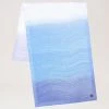 Wave Jacquard Rectangular Scarf Pale Gry-Pigment Blu