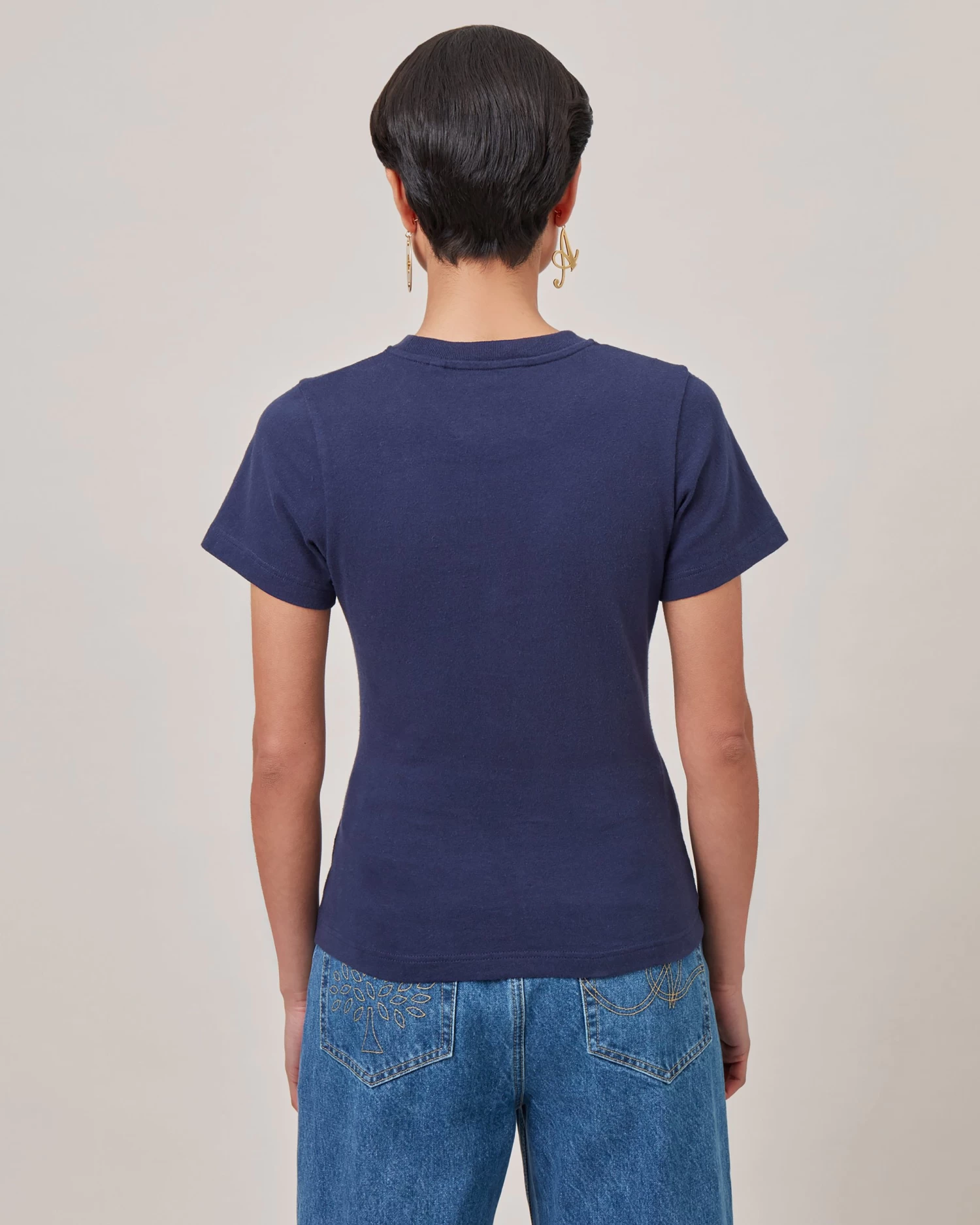 Axel Arigato For Mulberry Baby Tee Navy 4 Axel Arigato For Mulberry Baby Tee Navy - Image 3