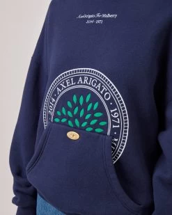 Axel Arigato For Mulberry Hoodie - Women's Navy -Fashion Bag Store G WP4079 118U120 4