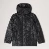 Softie Quilted Hooded Puffer Jacket Black -Fashion Bag Store G WR4233 000A100