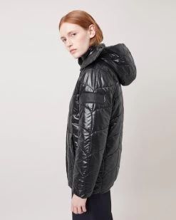 Softie Quilted Hooded Puffer Jacket Black 9 Softie Quilted Hooded Puffer Jacket Black -Fashion Bag Store G WR4233 000A100 3