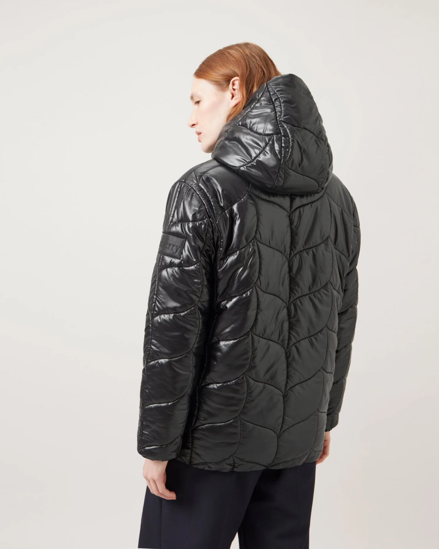 Softie Quilted Hooded Puffer Jacket Black 6 Softie Quilted Hooded Puffer Jacket Black - Image 4