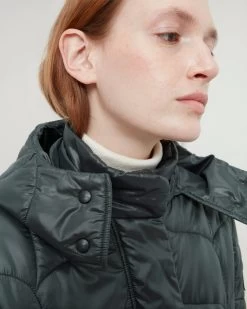 Softie Quilted Hooded Puffer Jacket Mulberry Green -Fashion Bag Store G WR4233 000Q633 3