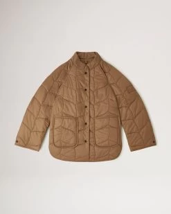 Softie Quilted Shell Jacket Tobacco Brown