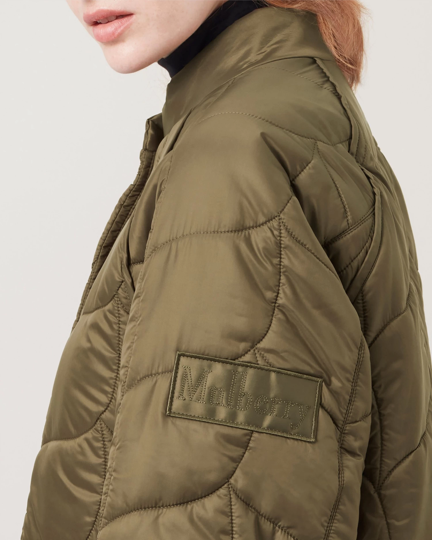 Softie Quilted Shell Jacket Khaki 6 Softie Quilted Shell Jacket Khaki - Image 4