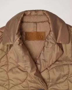 Softie Quilted Double Breasted Coat Tobacco Brown -Fashion Bag Store G WR4235 000G911 5