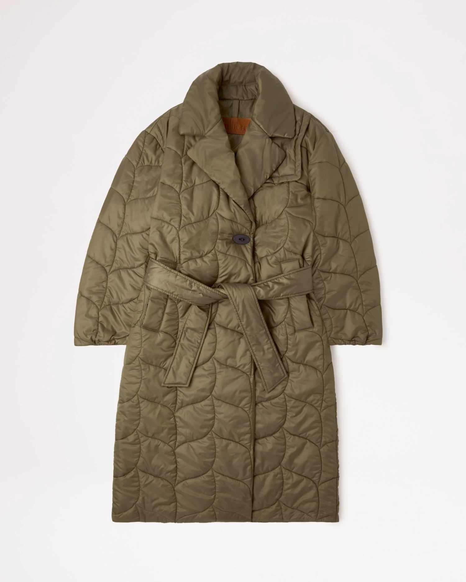 Softie Quilted Double Breasted Coat Khaki 3 Softie Quilted Double Breasted Coat Khaki