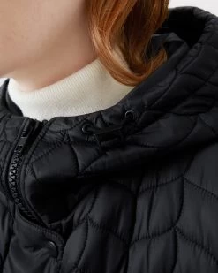 Softie Quilted Hooded Cape Black -Fashion Bag Store G WR4236 000A100 3