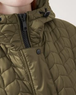 Softie Quilted Hooded Cape Khaki 9 Softie Quilted Hooded Cape Khaki -Fashion Bag Store G WR4236 000R110 3