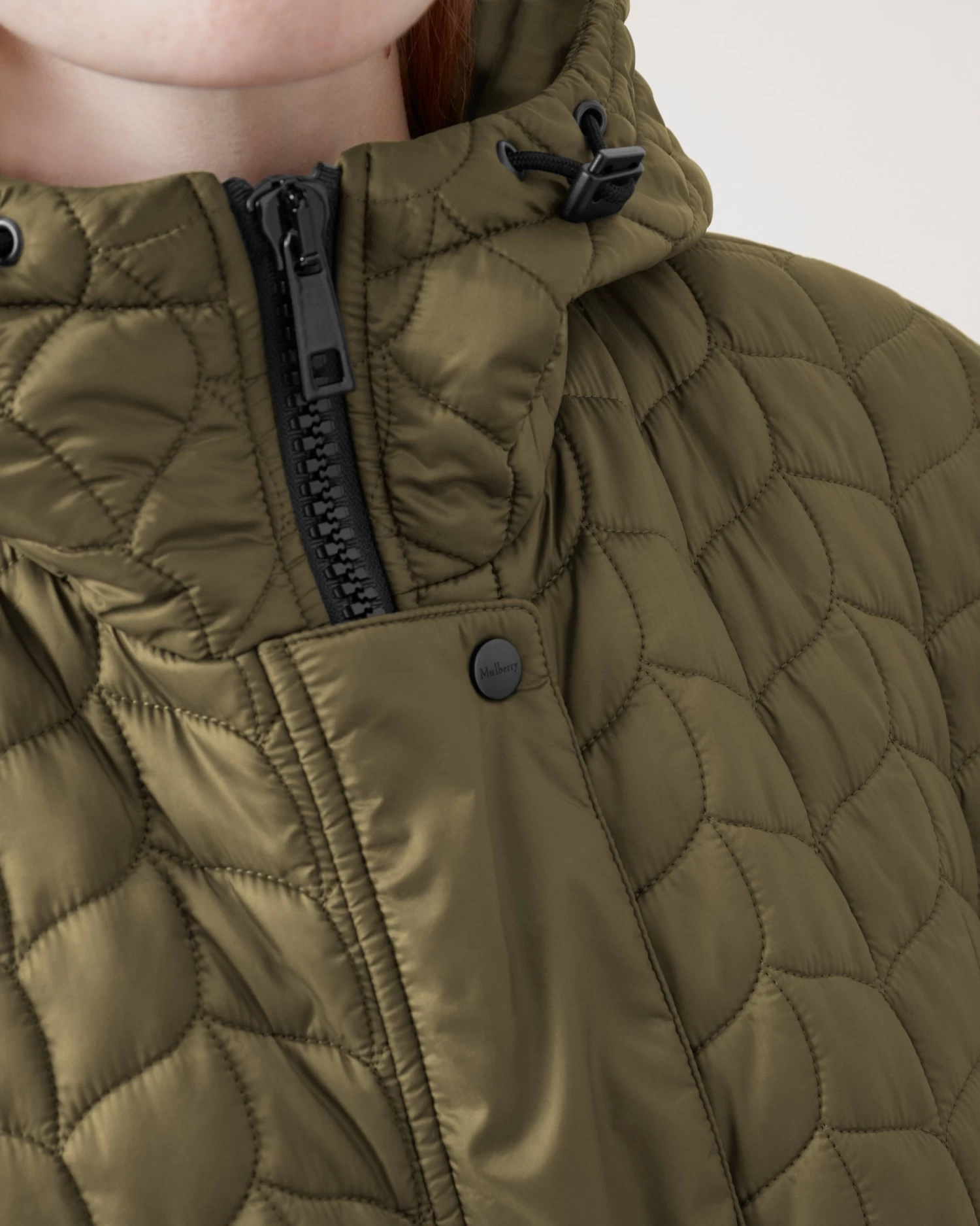Softie Quilted Hooded Cape Khaki 5 Softie Quilted Hooded Cape Khaki - Image 3
