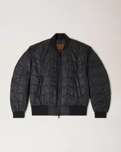 Softie Quilted Bomber Black