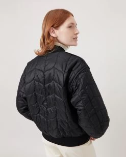 Softie Quilted Bomber Black -Fashion Bag Store G WR4237 000A100 4