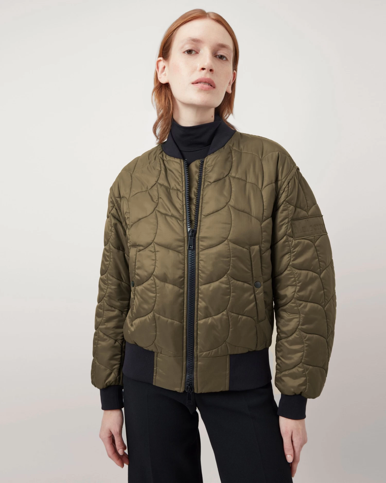 Softie Quilted Bomber Khaki 4 Softie Quilted Bomber Khaki - Image 2