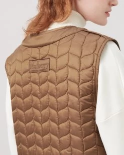 Softie Quilted Sleeveless Coat Tobacco Brown -Fashion Bag Store G WR4238 000G911 3
