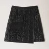 Softie Quilted Wrap Skirt Black 1 Softie Quilted Wrap Skirt Black -Fashion Bag Store G WR4239 000A100