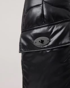 Softie Quilted Wrap Skirt Black 9 Softie Quilted Wrap Skirt Black -Fashion Bag Store G WR4239 000A100 3