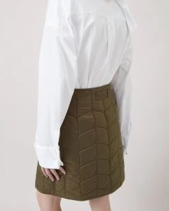 Softie Quilted Wrap Skirt Khaki -Fashion Bag Store G WR4239 000R110 4