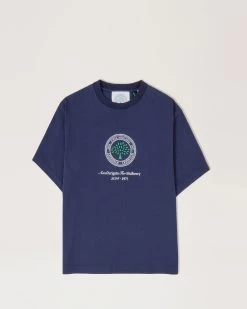 Axel Arigato For Mulberry Box Fit T-shirt Navy