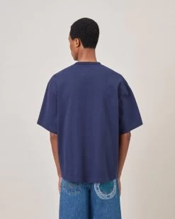 Axel Arigato For Mulberry Box Fit T-shirt Navy -Fashion Bag Store G XP0001 118U120 3