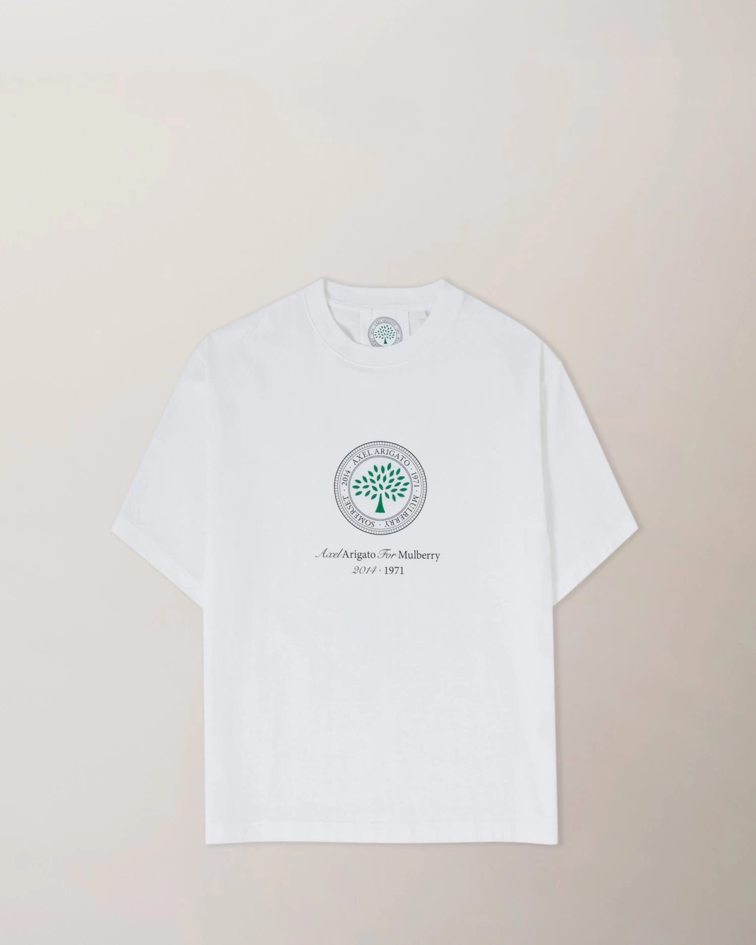 Axel Arigato For Mulberry Box Fit T-shirt White 3 Axel Arigato For Mulberry Box Fit T-shirt White