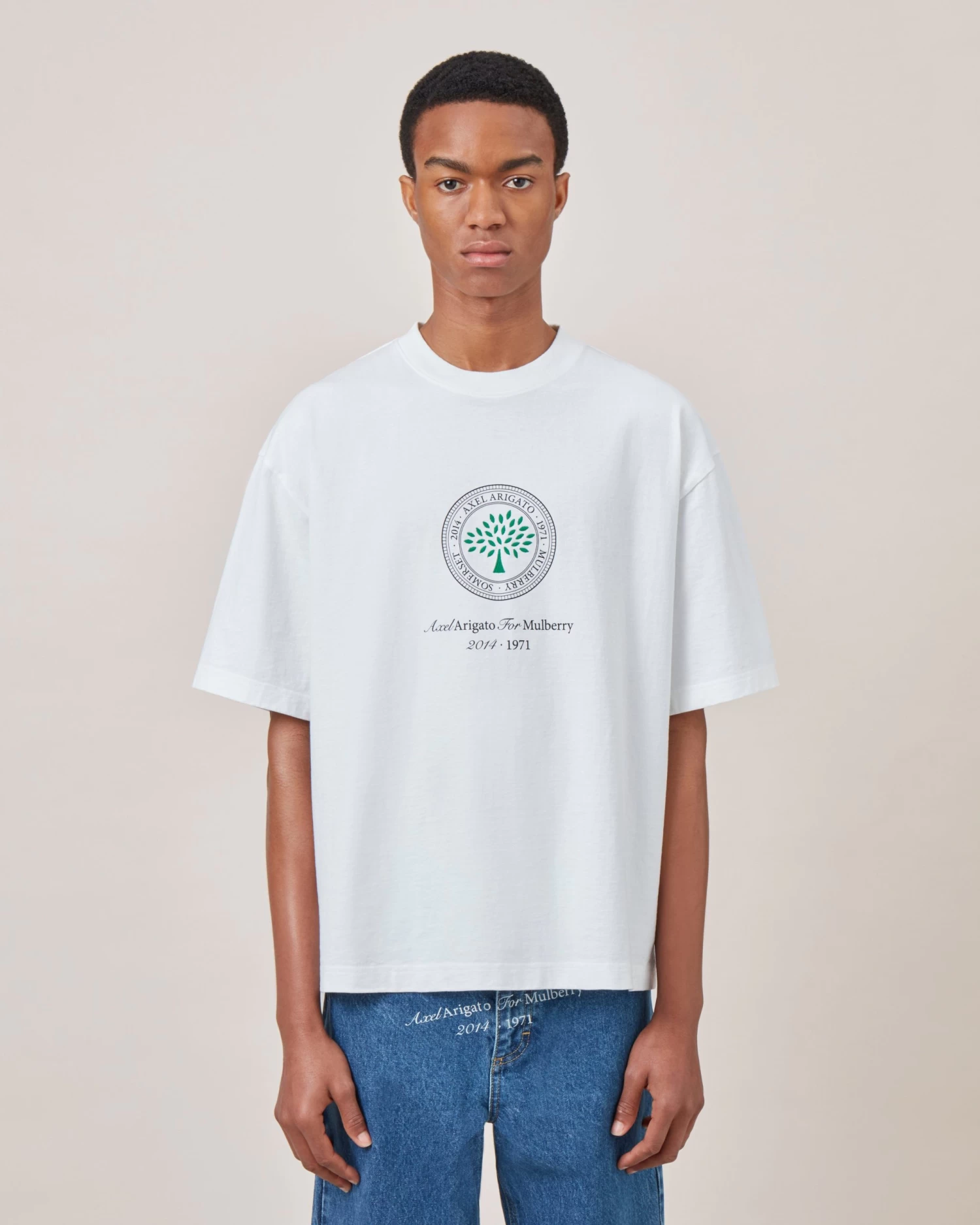 Axel Arigato For Mulberry Box Fit T-shirt White 4 Axel Arigato For Mulberry Box Fit T-shirt White - Image 2