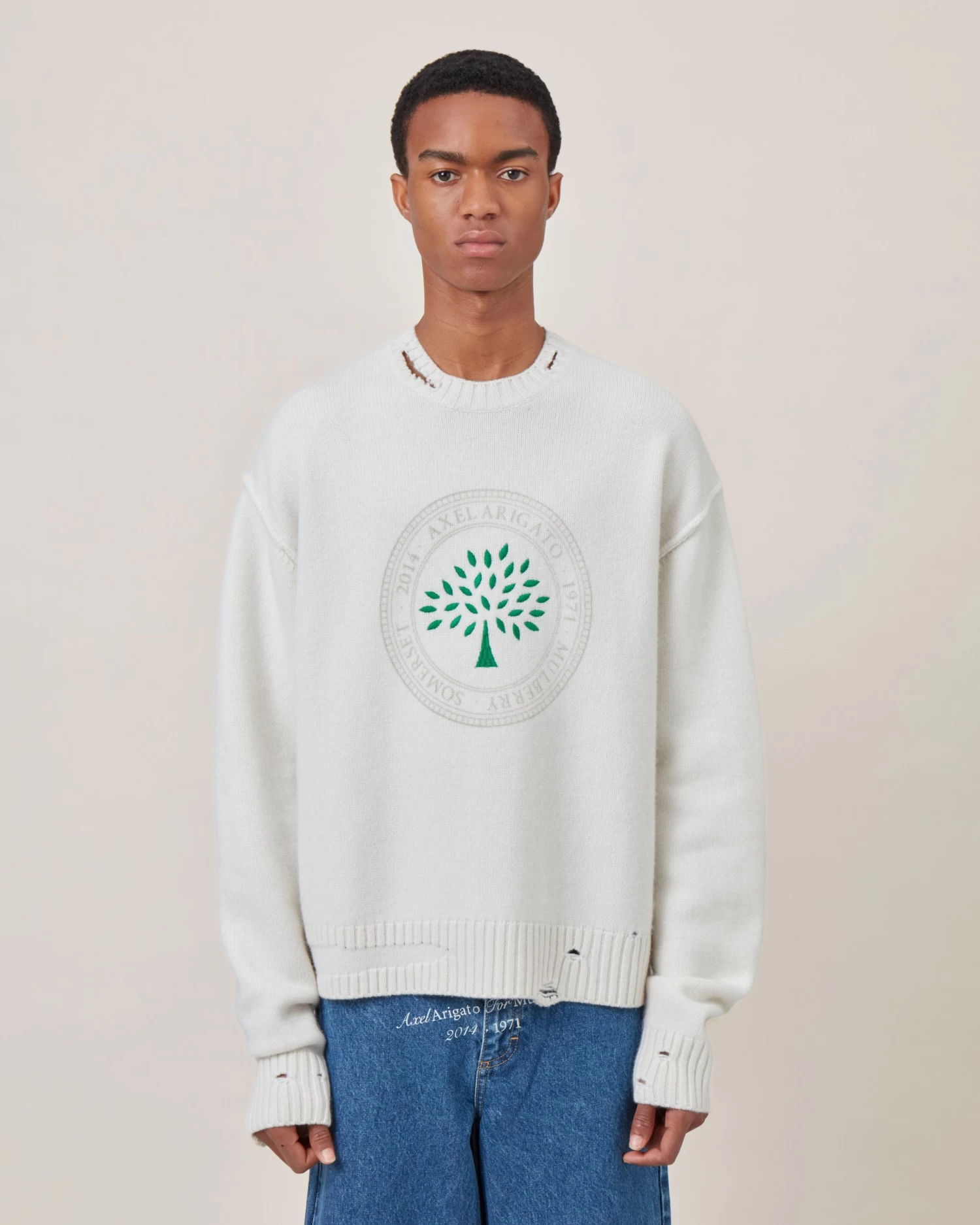 Axel Arigato For Mulberry Sweater Beige 4 Axel Arigato For Mulberry Sweater Beige - Image 2